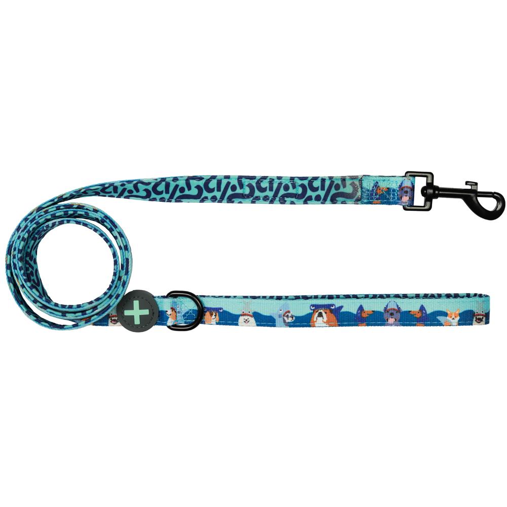 Moo+Twig Bark Shark Reversible Dog Leash