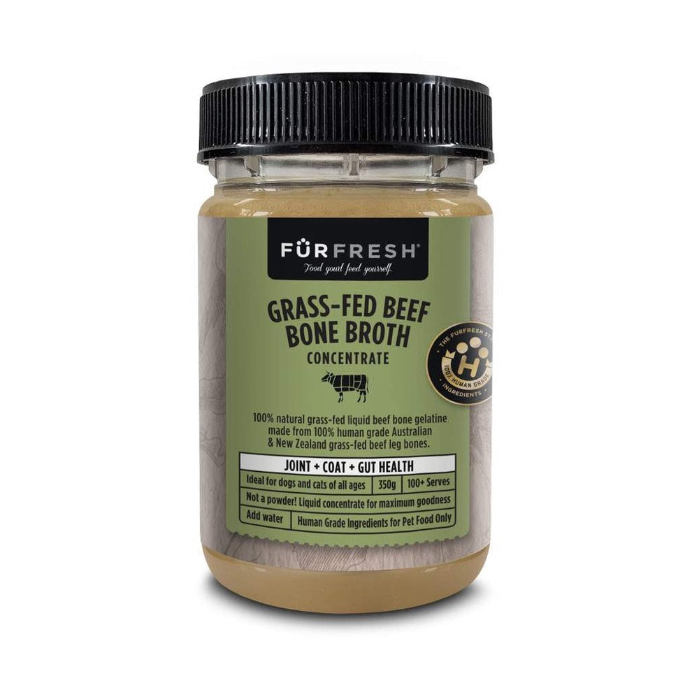 FurFresh Grass-Fed Beef Bone Broth Concentrate Supplement For Cats & Dogs 350g