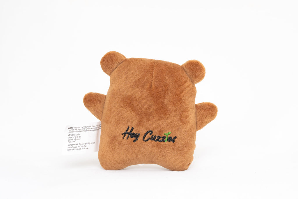 Hey Cuzzies Mini Frenz Wendy the Brown Bear Dog Toy