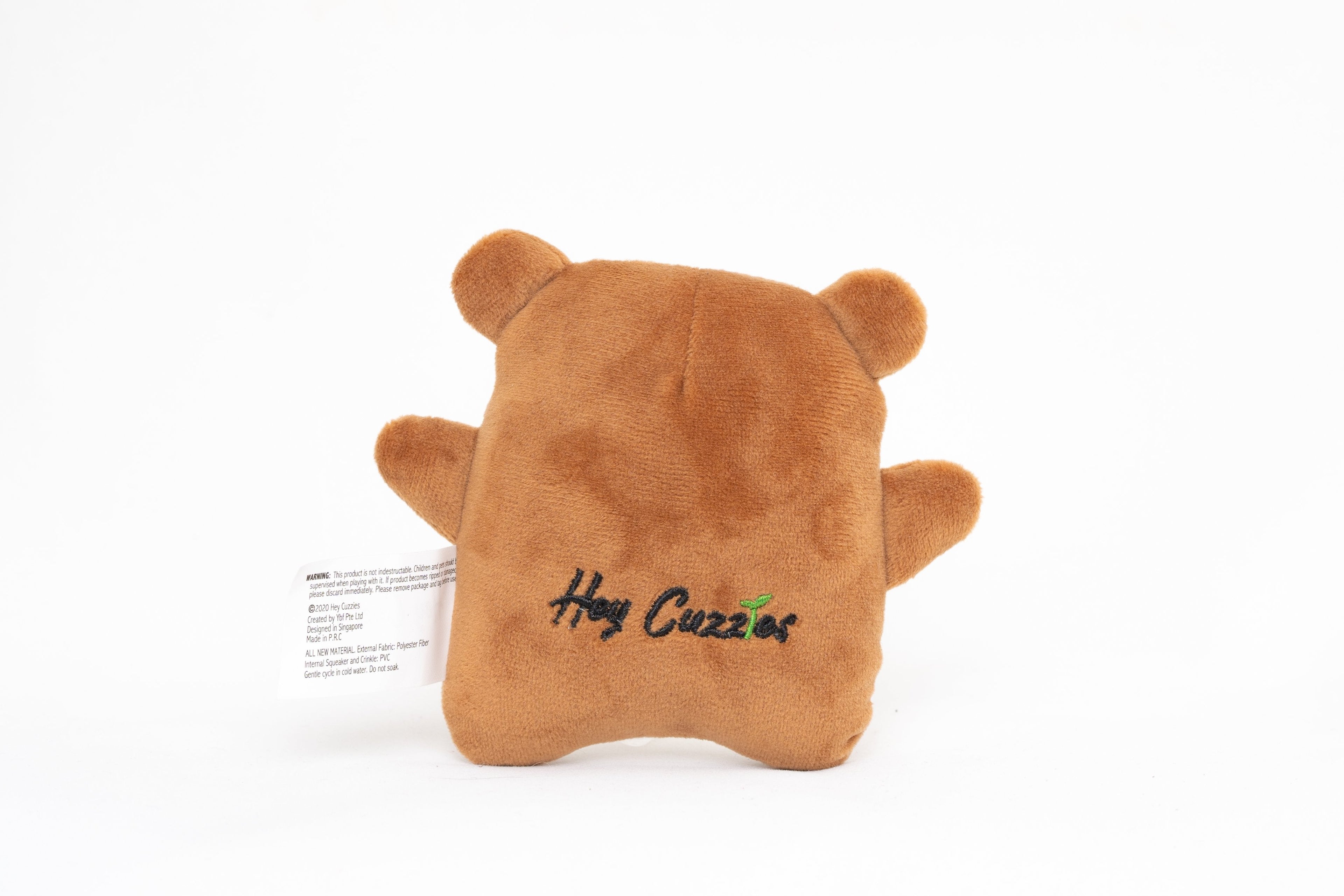 Hey Cuzzies Mini Frenz Wendy the Brown Bear Dog Toy