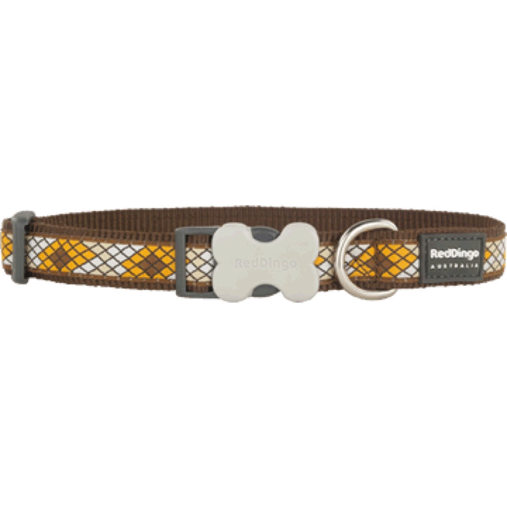 Red Dingo Monty Dog Collar (Brown)