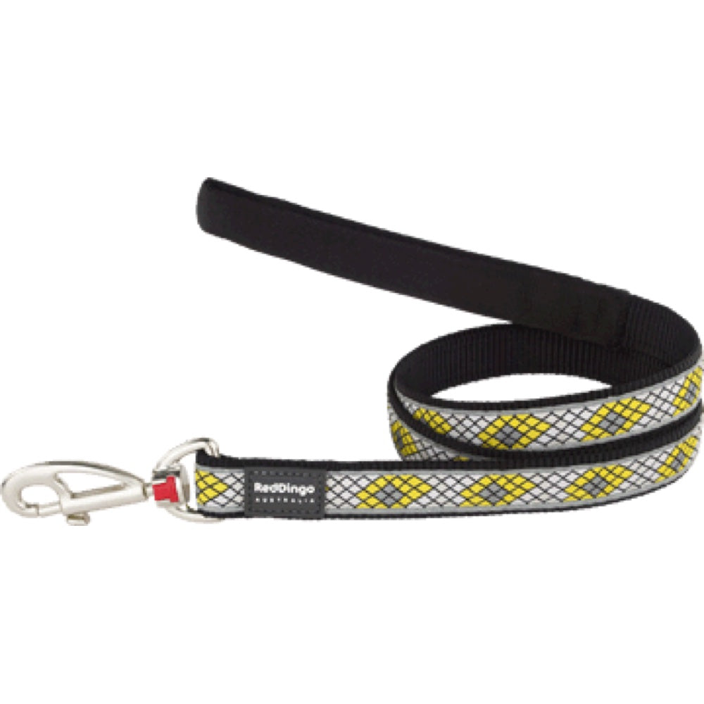 Red Dingo Monty Fixed Length Lead Dog Leash (Black)