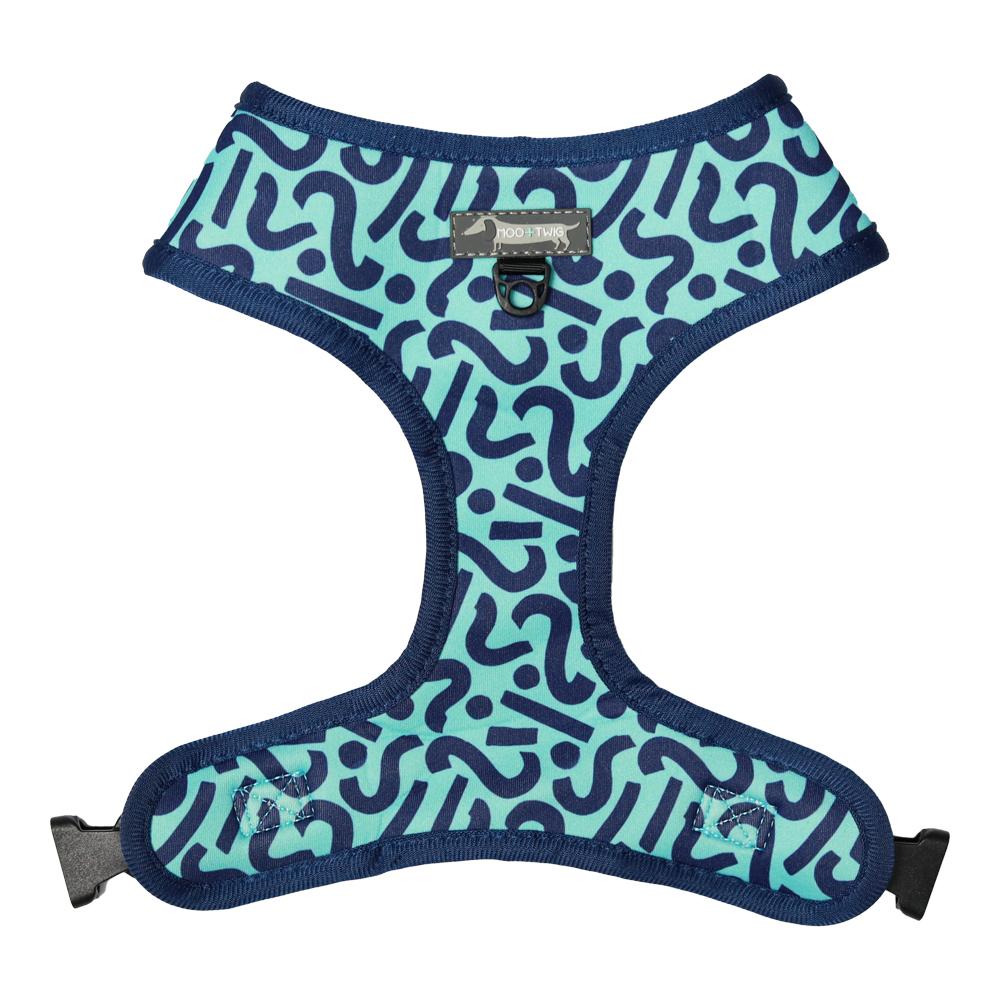 Moo+Twig Bark Shark Reversible Dog Harness