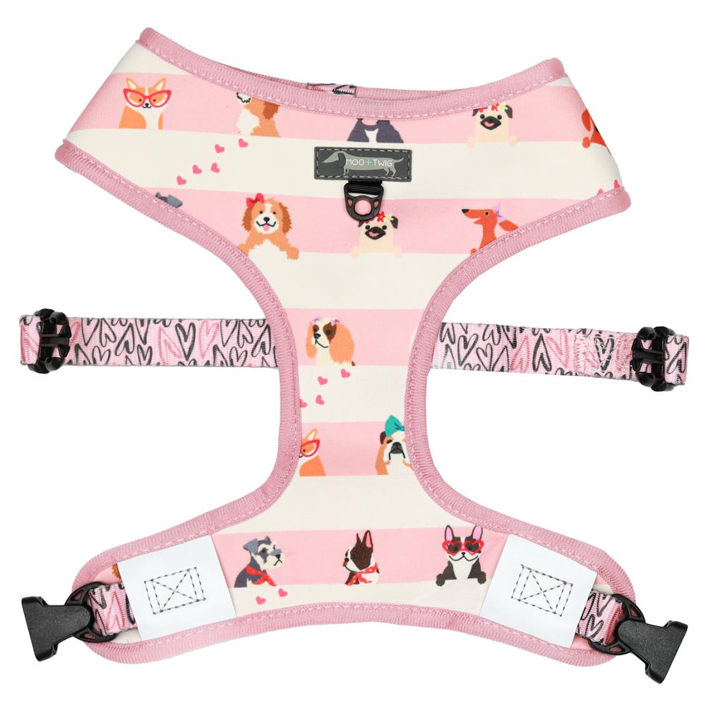 Moo+Twig Puppy Love Reversible Dog Harness