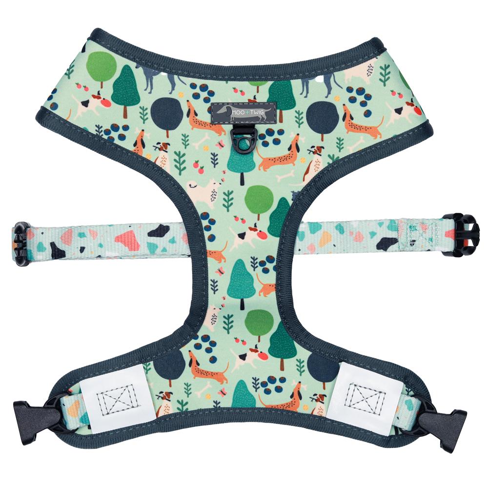 Moo+Twig Wild Walkies Reversible Dog Harness